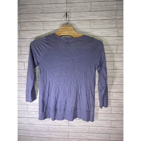 Eileen Fisher Sweater Womens Size XL Alpaca Merino Wool Tencel Purple Fall - Picture 2 of 7
